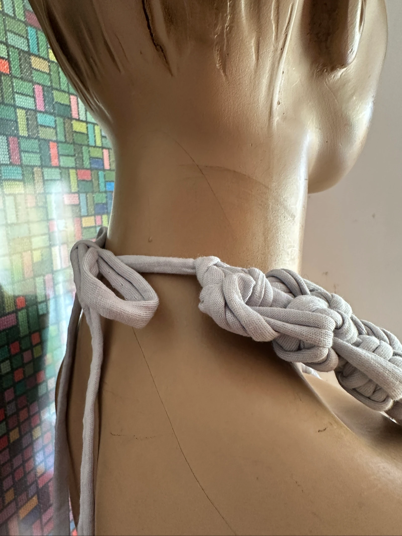 Colar cinza-claro feito à mão – photo 5